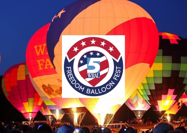 wral balloon fest logo and balloons